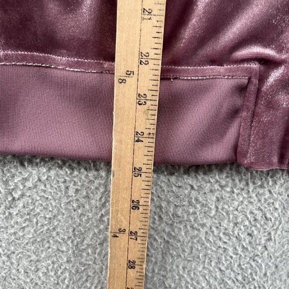 VTG Y2K Juicy Couture Lilac Shimmer Zip Up Velour Track Jacket - Picture 9 of 14